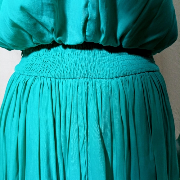 NWT Do+Be Turquoise S/L Padded Shoulder Mini Dress - Picture 7 of 8